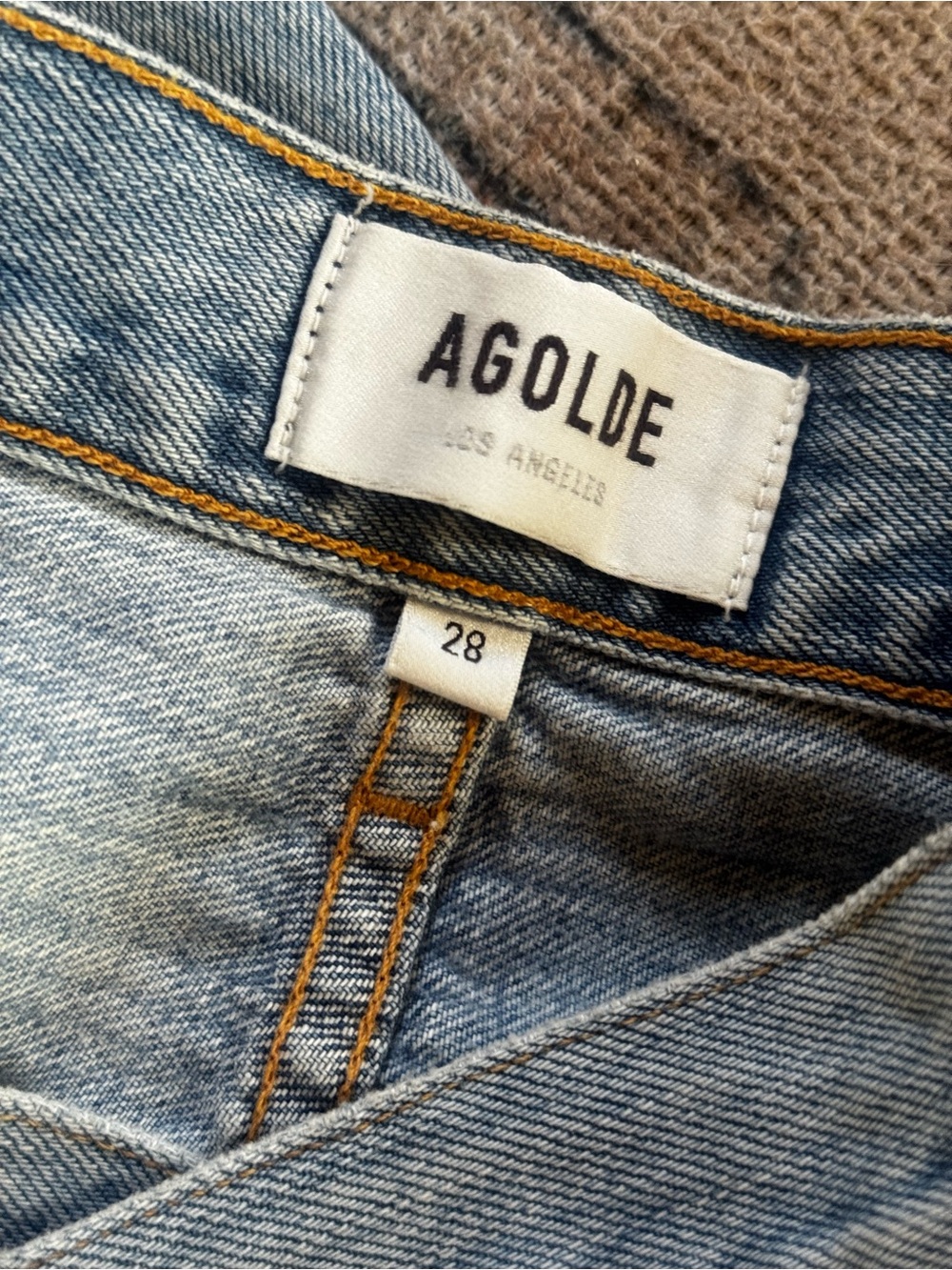 AGOLDE Criss Cross Jeans Light Wash 28 - Picture 3 of 4